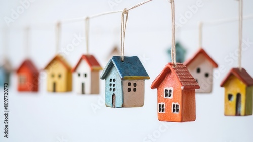 Charming Miniature House String Home Decor Real Estate