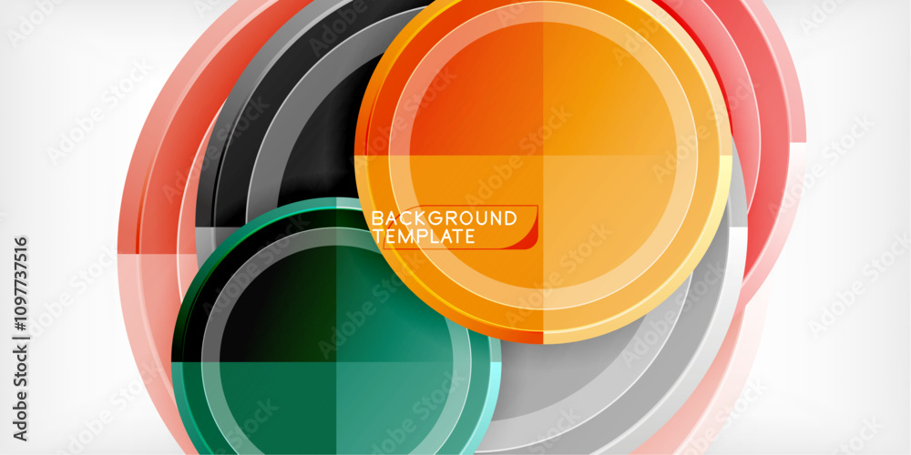Geometric design abstract background - circles Geometric design abstract background - circles