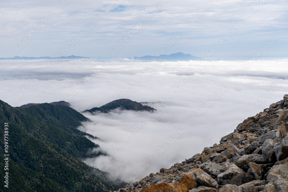 Fototapeta premium clouds over the mountains