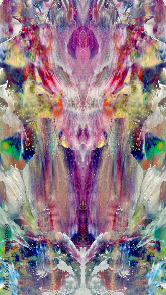 Fototapeta premium Abstract art background . Hand painting artwork on canvas .