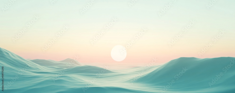 Soft light effect on a seafoam green gradient Soft light effect on a seafoam green gradient