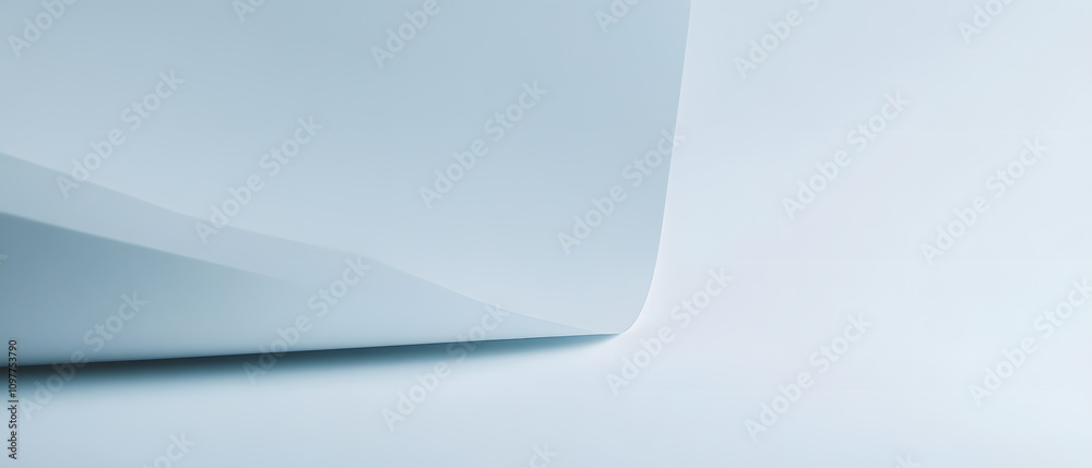 Abstract Blue Paper Curl Background, Minimalist Design Texture Abstract Blue Paper Curl Background, Minimalist Design Texture