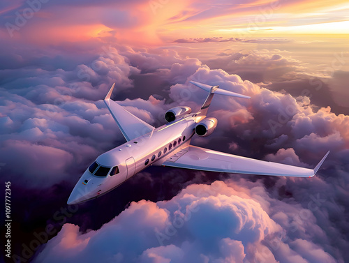 Private Jet photo, luxury private jet on sky, private jet interior and exterior view, fly on a private jet plane, business trip on luxury private jet, take off of a private jet photo