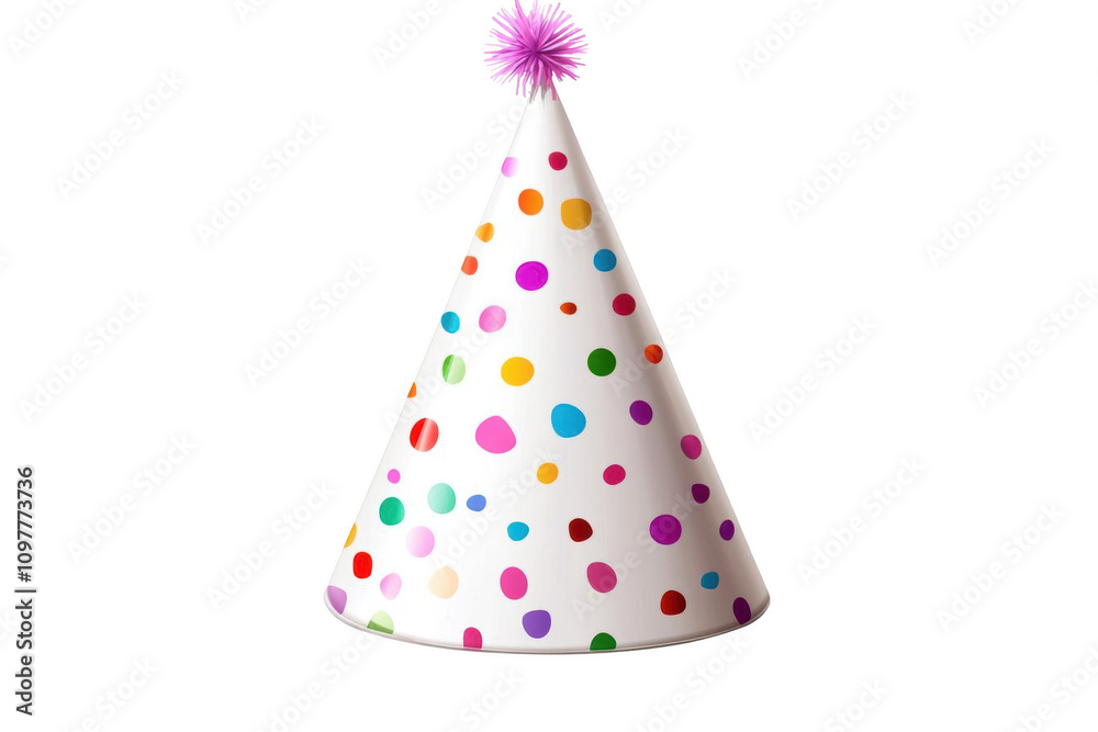 Bring Fun and Festivity to Your Celebrations. Birthday hat transparent isolated on white background realistic concept