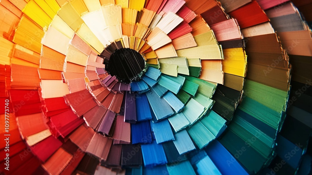 Obraz premium Colors - Vibrant and Bold Abstract Design, Generative AI