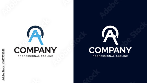 Simple a letter Logo design. Flat Vector Logo Design Template Element Usable for Business and Branding Logos.