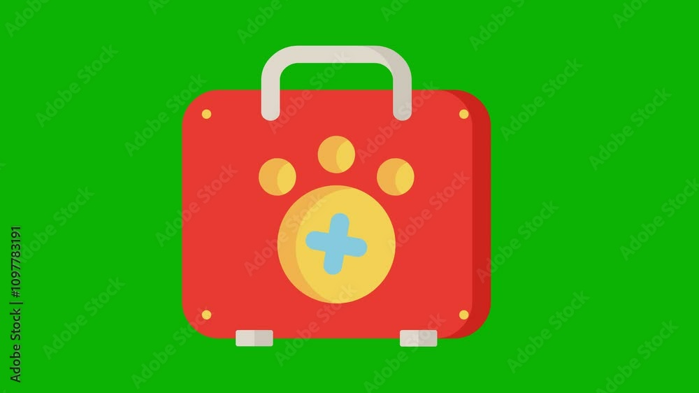 Medical Bag with Medicine Icon - Healthcare and First Aid Animation Motion Graphic Medical Bag with Medicine Icon - Healthcare and First Aid Animation Motion Graphic