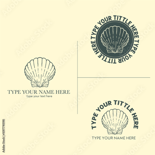 Set Vector Seshell Logo Collection