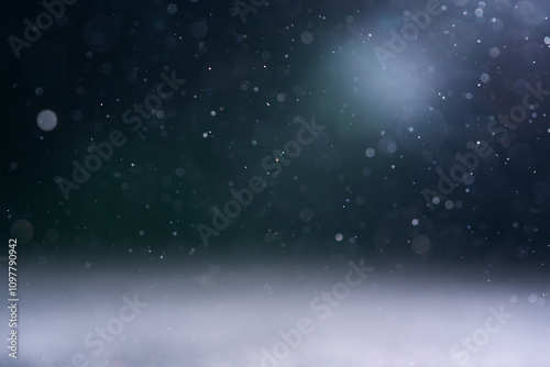 Fototapeta Naklejka Na Ścianę i Meble -  backlit real dust particles with lens flare
