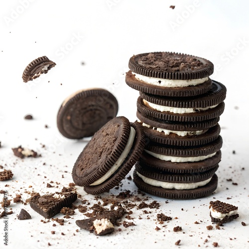 chocolate cookies and coffee