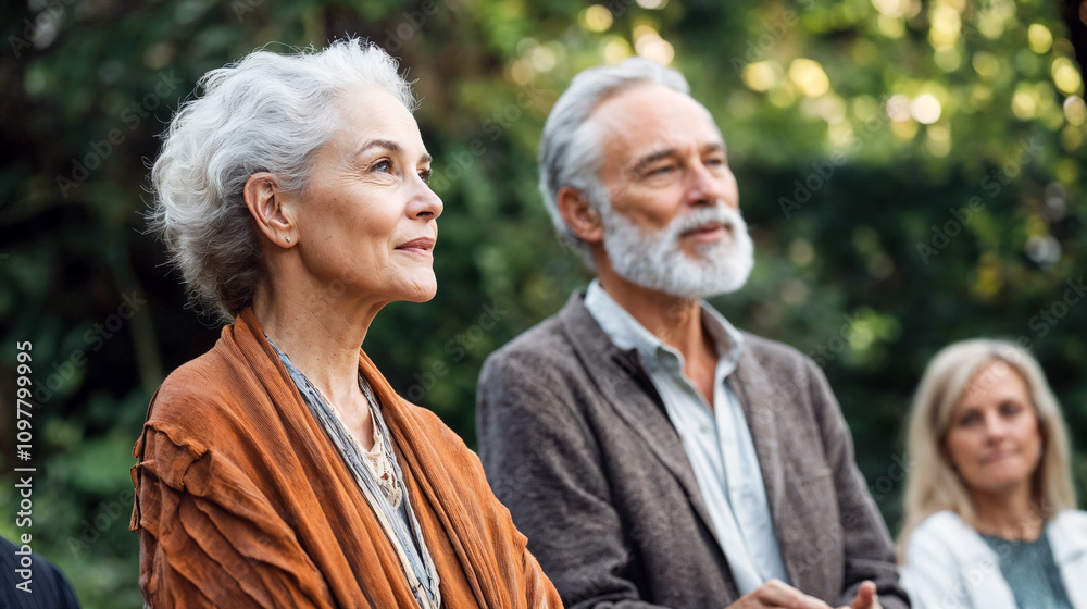 Timeless activism: Senior couple addressing eco-conscious gathering, healthy lifestyle and activism in retirement Timeless activism: Senior couple addressing eco-conscious gathering, healthy lifestyle and activism in retirement