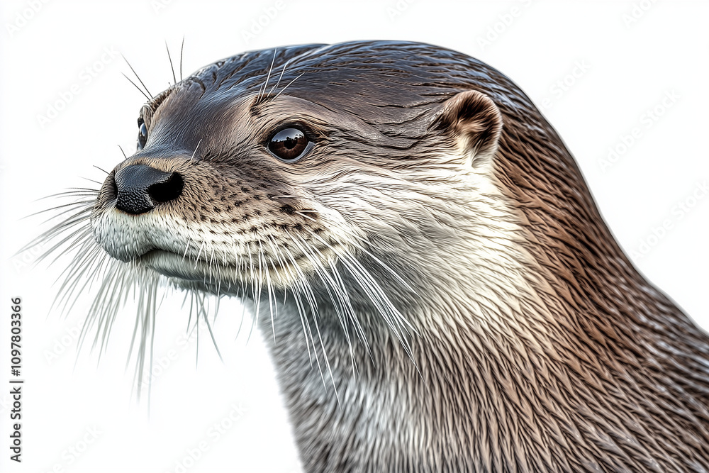 close up of a otter close up of a otter