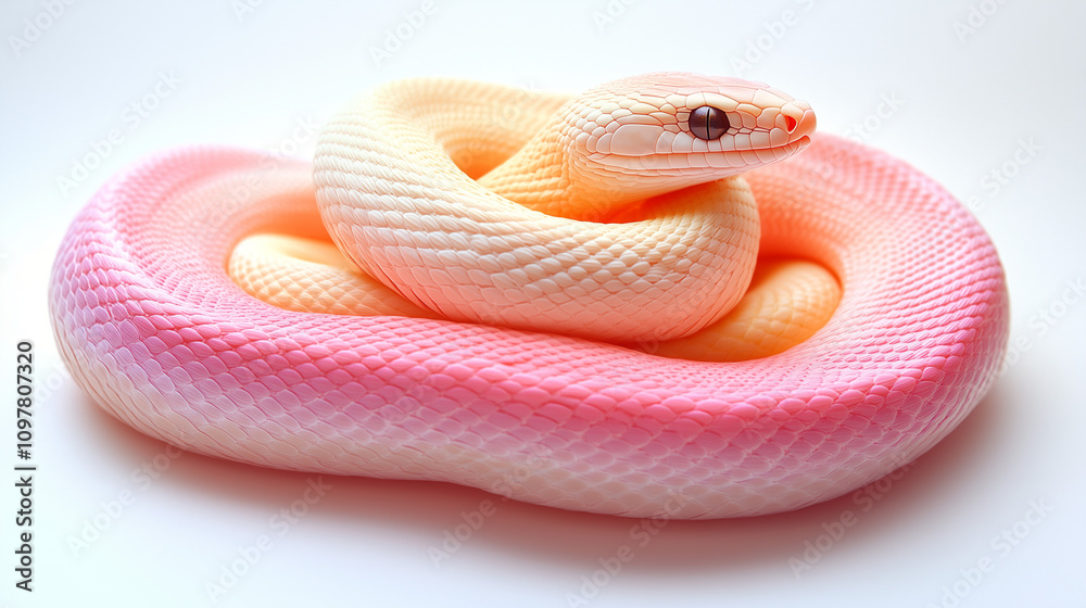 Fototapeta premium close up of a red snake