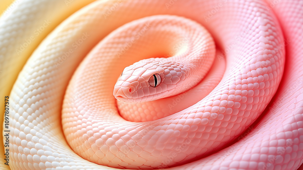 Fototapeta premium close up of a red snake