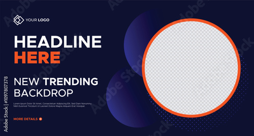 New Trend Business Presentation Slides Background Template. Geometrical Shape Corporate Business Web Banner. Innovative Layouts and Creative Backdrop for Header, Slides, Flyer, Invitation Cover