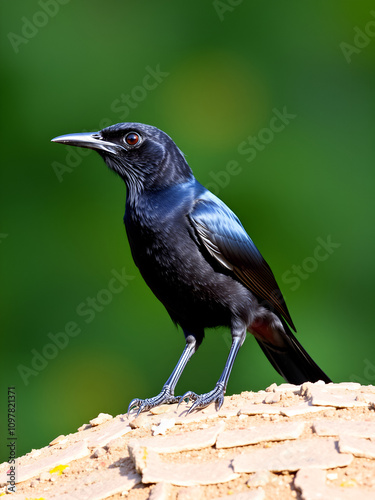 Zwartstaart, Blackstart, Cercomela melanura neumanni photo