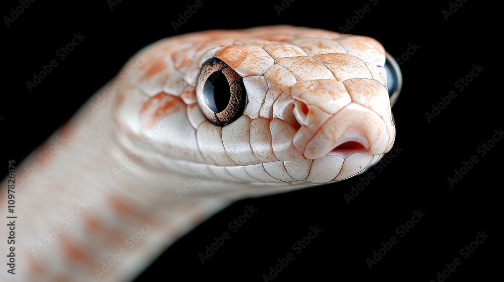 Obraz premium Close up of Snake Head Reptile Scales Wildlife Photography Exotic Pet Nature Herpetol