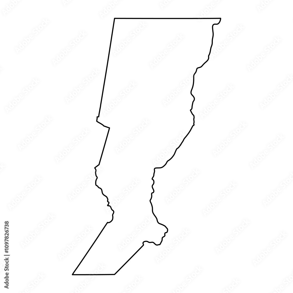 Fototapeta premium Santa Fe Province map, administrative division of Argentina. Vector illustration.
