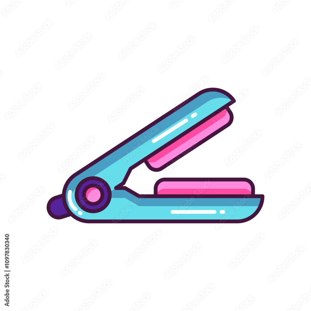 Hair Straightener Icon Illustration Hair Straightener Icon Illustration