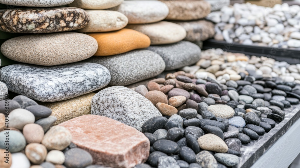 Geological Rock Samples Displayed in a Lab Geological Rock Samples Displayed in a Lab