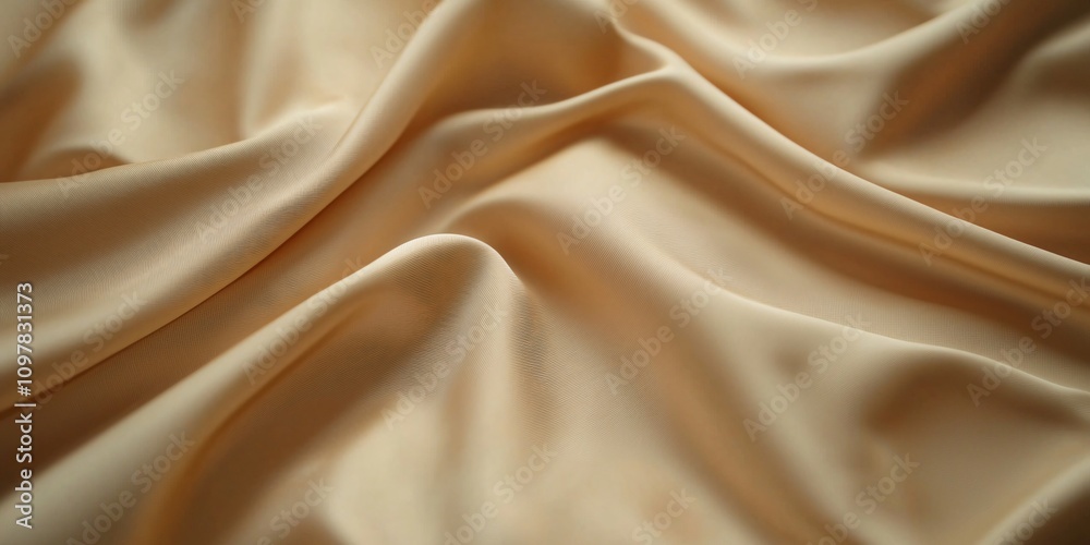 Obraz premium Elegant Display of Golden Silk Fabric Textile Studio Photography Soft Light Bold Background for Stunning Visual Impact