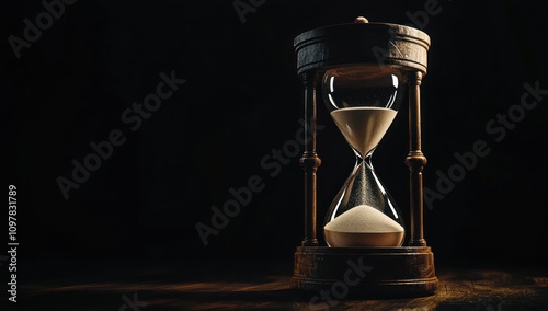 Sand Running Through Time - A Vintage Hourglass