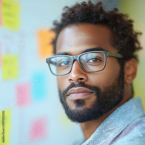 A diverse team actively engaged in brainstorming, connecting ideas on a comprehensive mind map on a whiteboard 