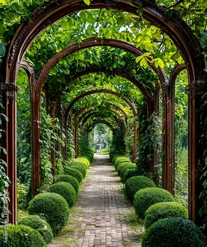 stone arch in the garden