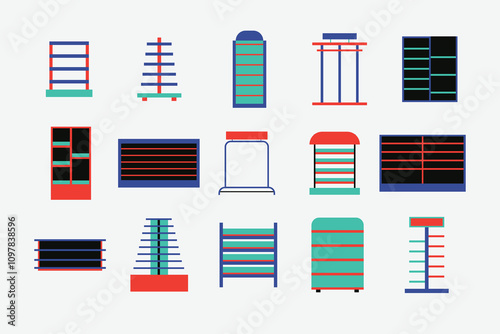 Empty Shelf Illustration