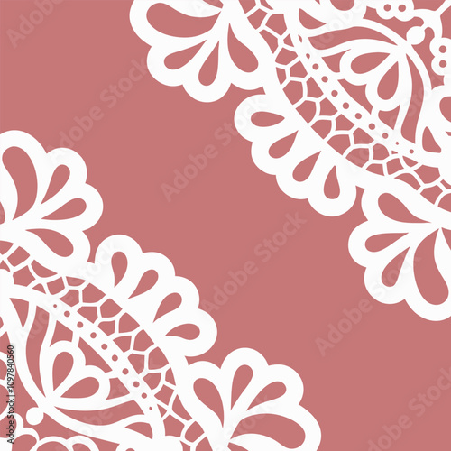 Elegant lace collar design vector art for fashion and textile projects. Perfect for creating intricate embroidery patterns, vintage-inspired necklines, and stylish garments.