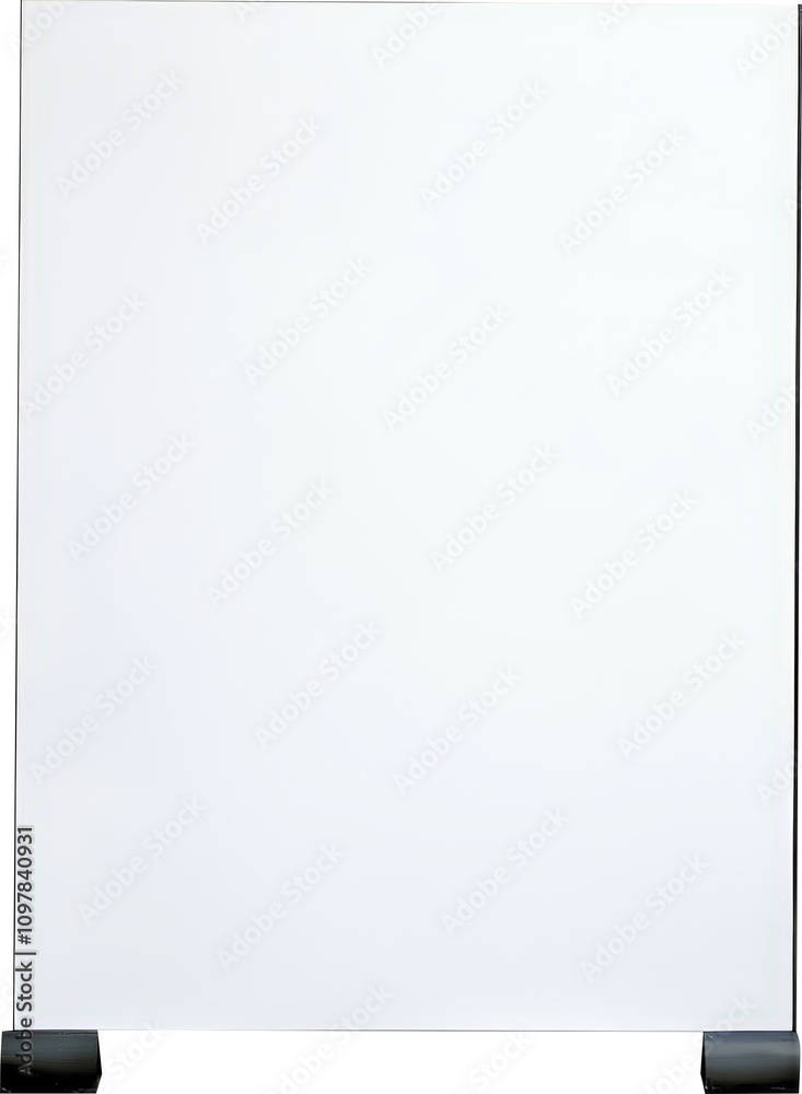 Blank canvas on an easel ready for creativity Blank canvas on an easel ready for creativity
