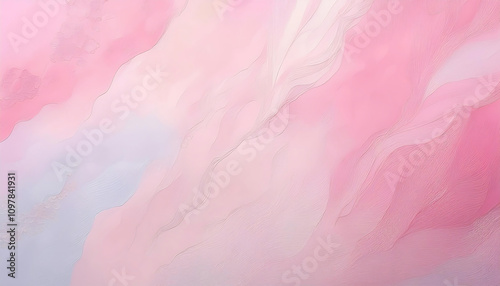 Soft Pastel Abstract Background with Pink and Blue Hues