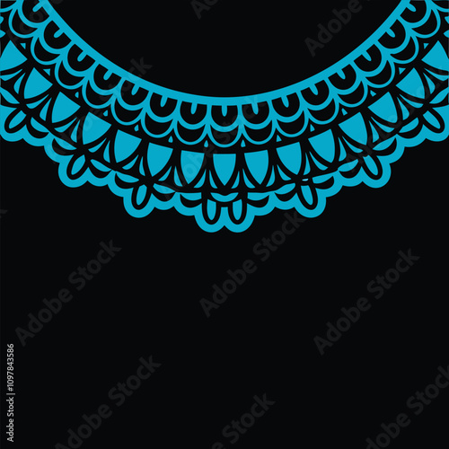 Elegant lace collar design vector art for fashion and textile projects. Perfect for creating intricate embroidery patterns, vintage-inspired necklines, and stylish garments.