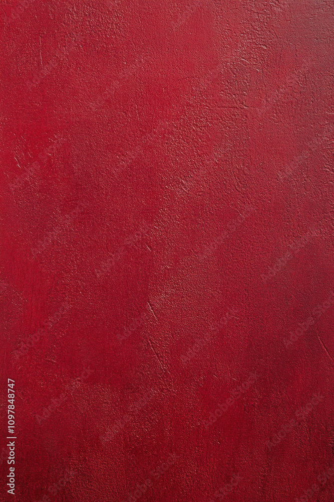 Fototapeta premium Red surface wall texture for vertical background, used painted wall
