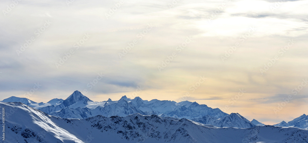Obraz premium Winter in the alpes