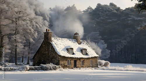 old house in the mountains