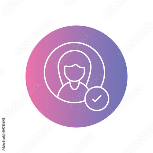 KYC  vector icon stock illustration