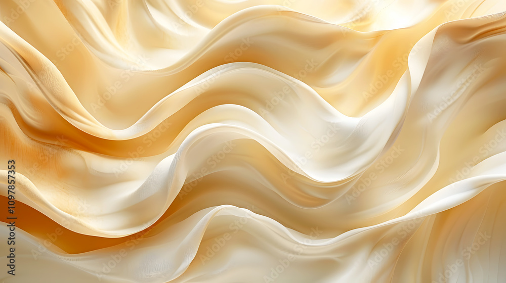 Fototapeta premium Abstract Sand Dune Texture with Smooth Flowing Waves