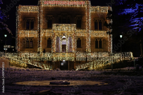 Colombi Schlössle in Freiburg in der Weihnachtszeit photo