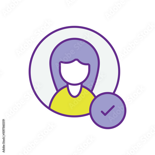 KYC  vector icon stock illustration