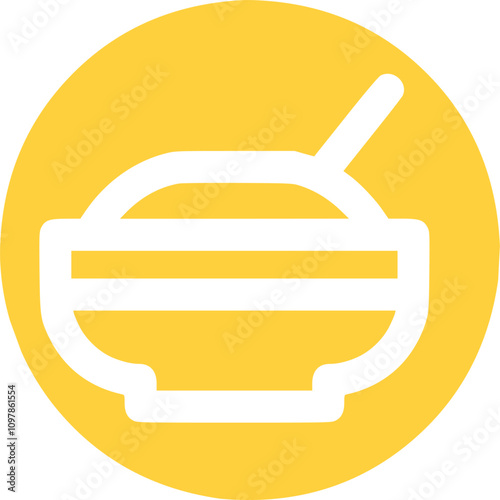 Hot rice icon. Food symbol