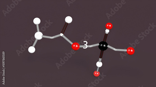 triazole molecule, molecular structures, 1,2,3-Triazole, 3d model, Structural Chemical Formula and Atoms with Color Coding photo