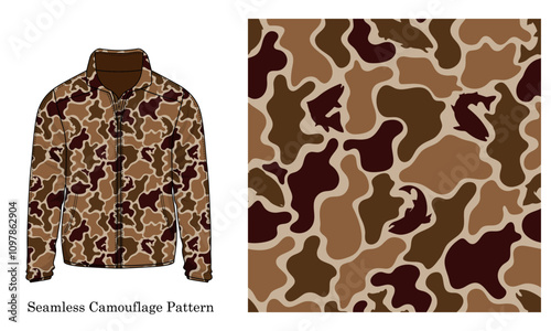 vector fishing pattern, vector duck hunter camouflage pattern, duck hunting pattern