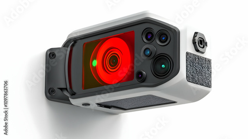 Futuristic Security Camera 3D Illustration photo