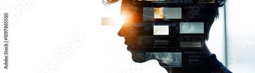 Human silhouette layered insights