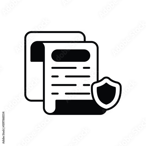 Smart Contract Security  vector icon stock illustration