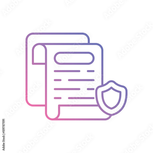 Smart Contract Security  vector icon stock illustration