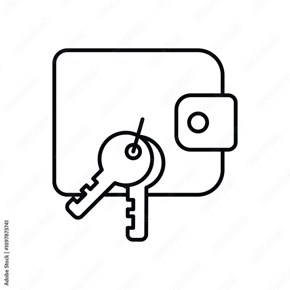 Multi-Signature Wallet vector icon stock illustration Multi-Signature Wallet vector icon stock illustration
