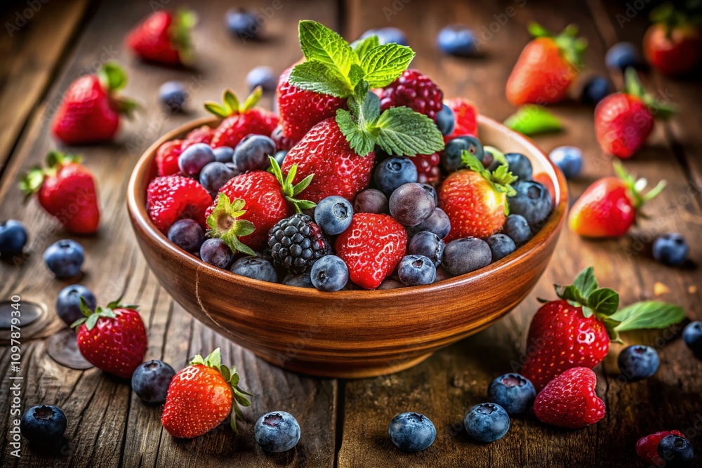 Fresh and Vibrant Mixed Berries in a Bowl: Strawberries, Blueberries, Blackberries, and Raspberries Perfectly Arranged for a Healthy and Colorful Snack or Dessert Fresh and Vibrant Mixed Berries in a Bowl: Strawberries, Blueberries, Blackberries, and Raspberries Perfectly Arranged for a Healthy and Colorful Snack or Dessert