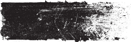 Brush paint .Grunge Paint Roller . Vector brush Stroke . Distressed banner . Black stripe with rough edges. paintbrush design element . Gradient brush . Bulge line . Distress textured stroke